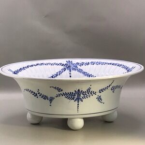 White 4 Ball Feet Made In Italy T.K.C. YE/33B Hand Painted